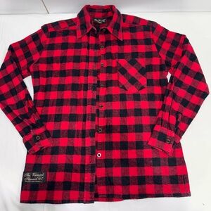 Vintage The Vermont Flannel Company Red and Black Buffalo Plaid Flannel Shirt XS